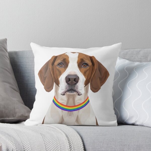 Artikelvorschau, Pride Pointer – Regenbogenhalsband LGBTQ+ Hunde-Kunst entworfen und verkauft von StateofQueer.