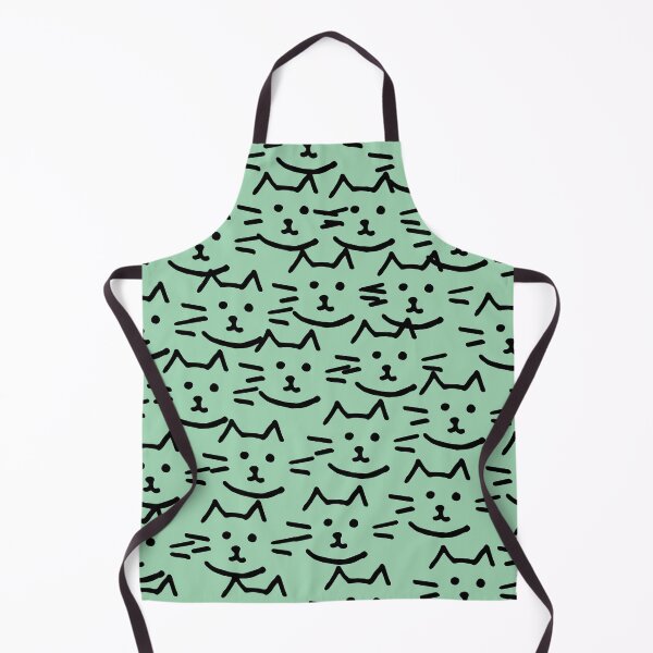 Item preview, Playful Cat Sketch Pattern designed and sold by AkithSelling.