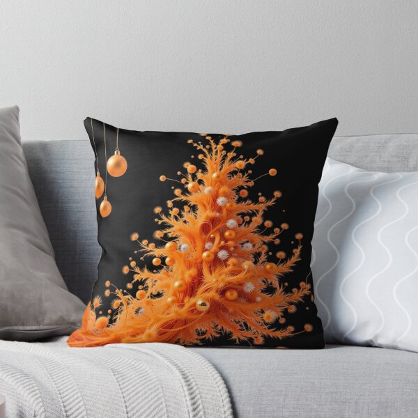 Item preview, Blazing Orange Christmas Elegance – Modern Abstract Holiday Art designed and sold by PixelVibe782.