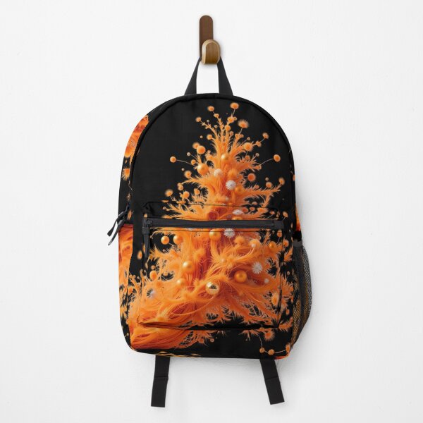Item preview, Blazing Orange Christmas Elegance – Modern Abstract Holiday Art designed and sold by PixelVibe782.