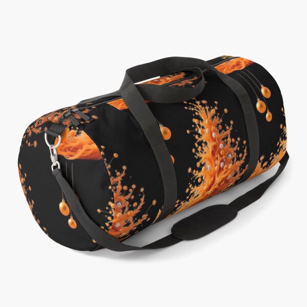 Item preview, Blazing Orange Christmas Elegance – Modern Abstract Holiday Art designed and sold by PixelVibe782.