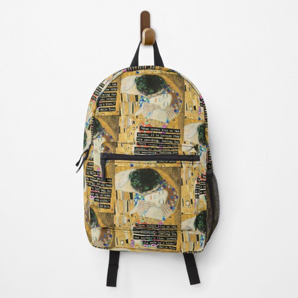 Item preview, Émile Zola quote: When lovers kiss on the cheeks, it is because they are searching, feeling for one another’s lips. Lovers are made by a kiss. designed and sold by artbleed.