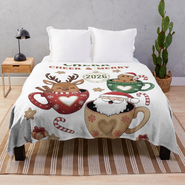 Item preview, Cheer And Merry 2026 Cute Characters In Mugs designed and sold by zoughlal.