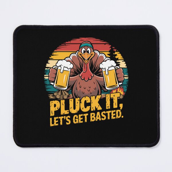 Item preview, Lets Pluck Happy Basted Thanksgiving Holiday Quote Get Vintage It designed and sold by HollyShabero.