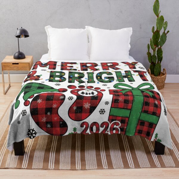 Item preview, Merry And Bright 2026 Buffalo Plaid Family designed and sold by zoughlal.