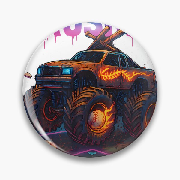Item preview, Dripping Baseball Ice Cream Drip Monster Truck Birthday Boys designed and sold by TysonLangosh.
