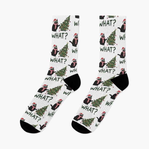 Item preview, Black Cat Knocking Over Christmas Tree designed and sold by zoughlal.