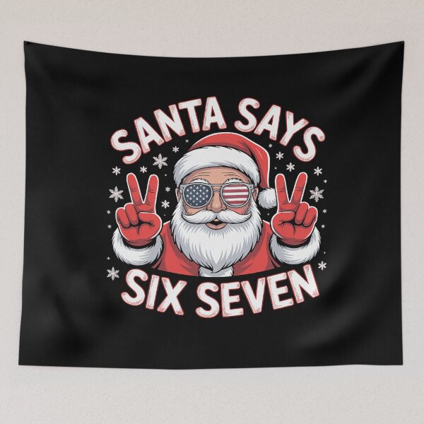 Item preview, Happy Claus Holiday Seven Retro Bruh Santa Says Six Santa designed and sold by ChadnoSmith.