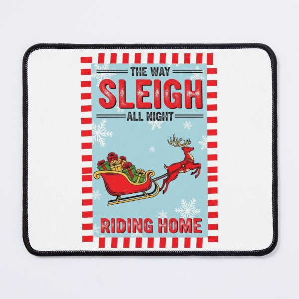 Item preview, Sleigh All Night Vintage Poster Style designed and sold by zoughlal.