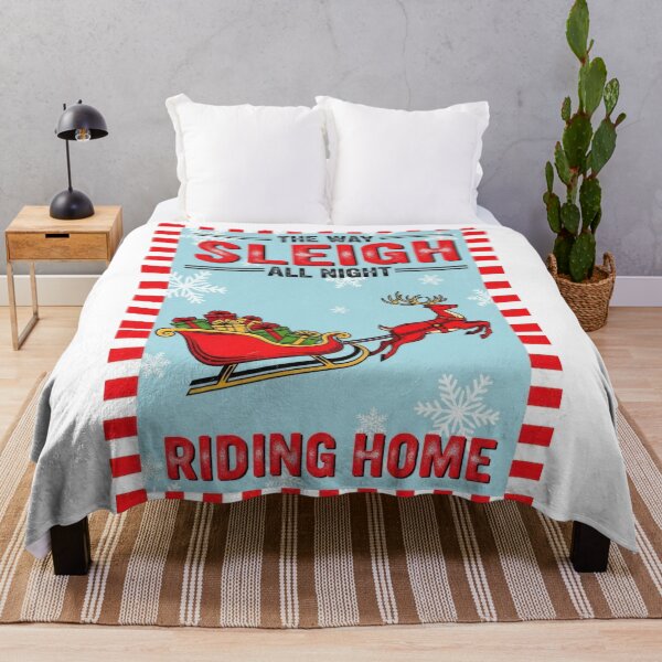 Item preview, Sleigh All Night Vintage Poster Style designed and sold by zoughlal.