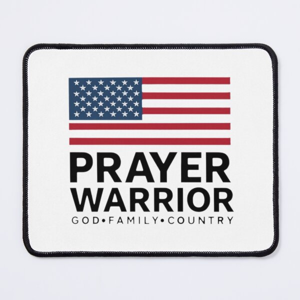 Item preview, Prayer Warrior God Family Country Patriotic Design designed and sold by CoffeeNJesus.