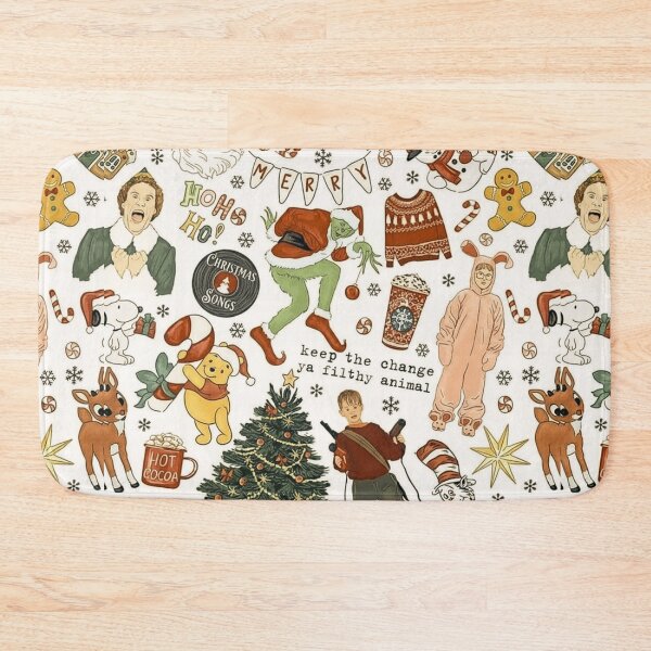 Item preview, Christmas Pop Culture Collage - Funny Holiday Icons & Quotes designed and sold by Vicky021.