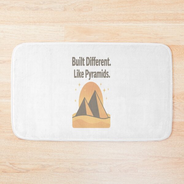 Item preview, Built Different Like Pyramids | Motivational Desert Aesthetic Pyramid Design designed and sold by TrendMixDesigns.