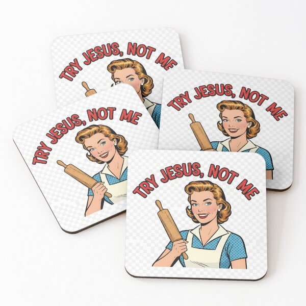 Item preview, Try Jesus, Not Me – Funny Retro 1950s Christian Humor Shirt designed and sold by Kayluv1.