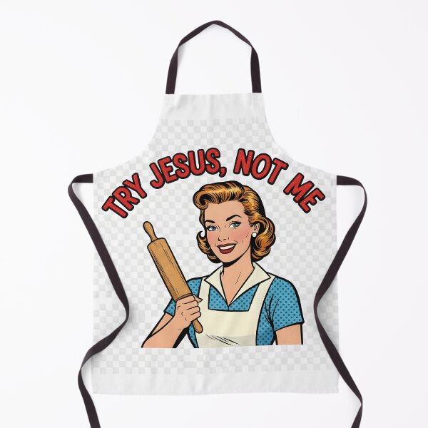 Item preview, Try Jesus, Not Me – Funny Retro 1950s Christian Humor Shirt designed and sold by Kayluv1.