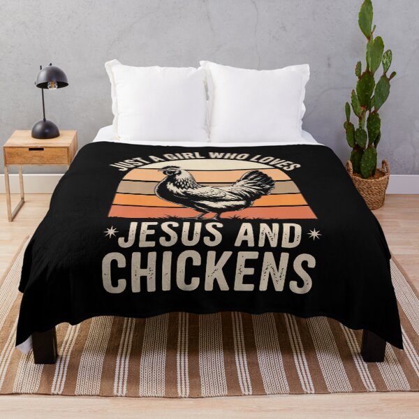 Item preview, Just A Girl Who Loves Jesus And Chickens designed and sold by EricaMaude1.