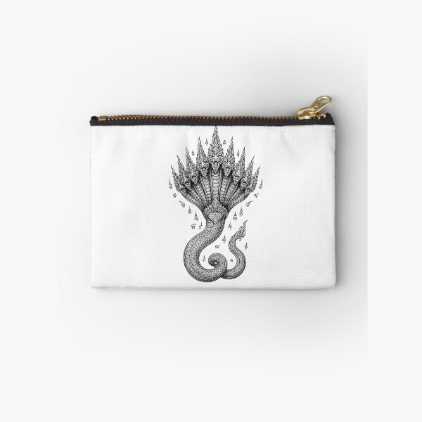 Item preview, Naga Nine Heads – Sacred Thai Yantra Line Art designed and sold by Sksticker991.