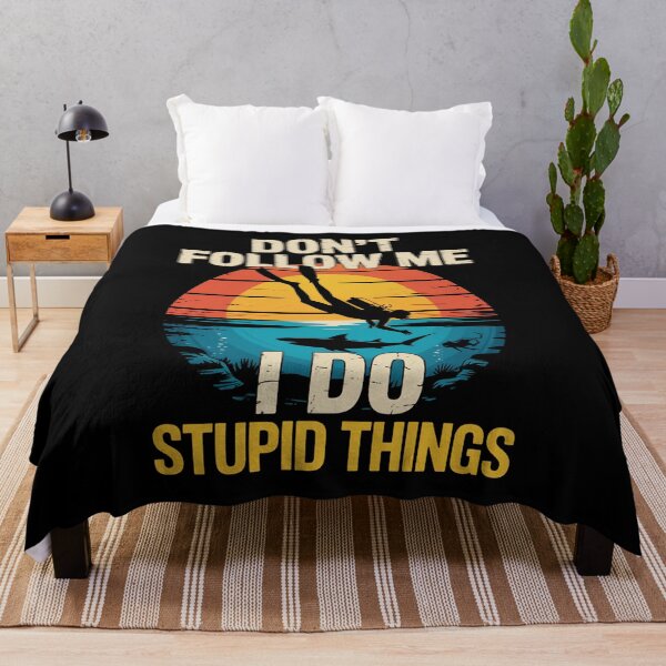Item preview, Scuba Diver Don'T Follow Me I Do Stupid Things designed and sold by HeinzanoWeno.