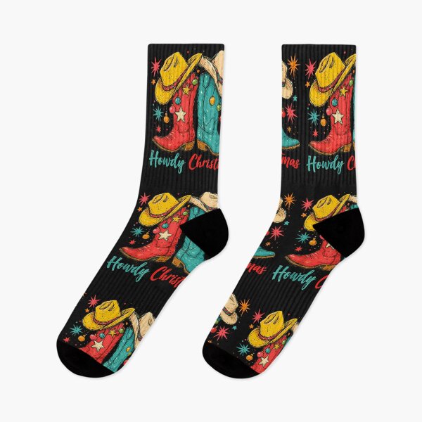 Item preview, Howdy Christmas Xmas Cowboy Boots Western Men Women Kids designed and sold by cawtoon.