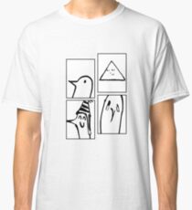 PUNPUN STAGES (black and white) - Sad Japanese Aesthetic Classic T-Shirt