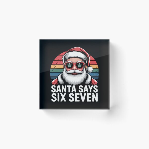 Item preview, Santa Happy Bruh Holiday Retro Santa Claus Says Six Seven designed and sold by ChadnoSmith.