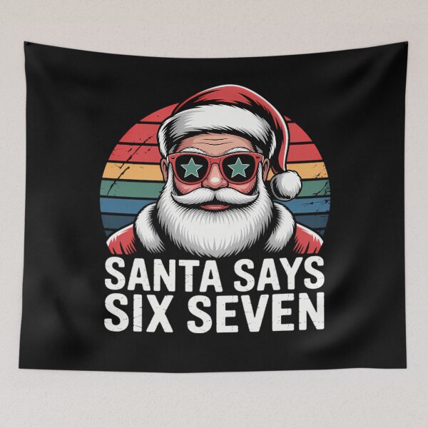 Item preview, Santa Happy Bruh Holiday Retro Santa Claus Says Six Seven designed and sold by ChadnoSmith.