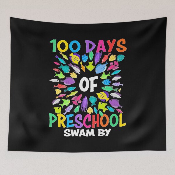 Item preview,  100 Days Of Preschool Swam By Fish 100th designed and sold by EntroRhim.