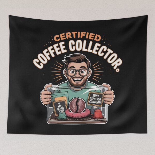Item preview, Certified Coffee Collector Funny Trading Card Design designed and sold by SplashTastic.