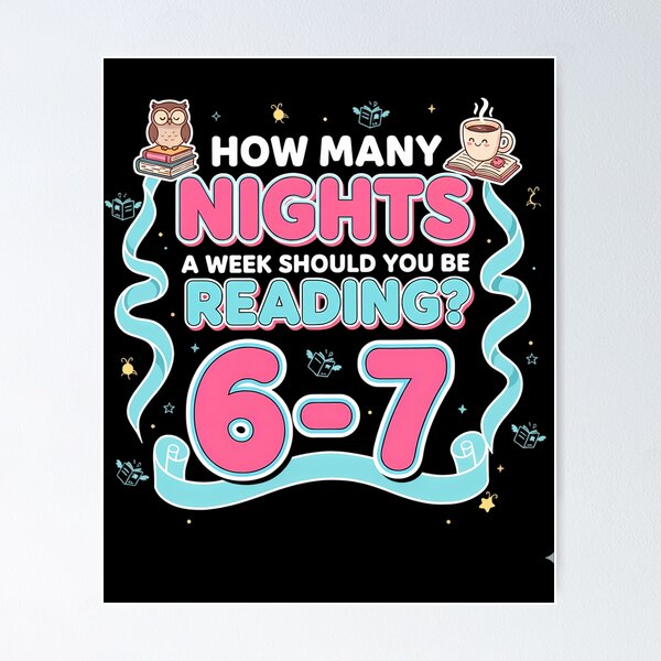 Item preview, Week Quote Reading Funny Seven Six Teacher Book How Many Humor A Nights designed and sold by PEDDAKAPRADEEP.