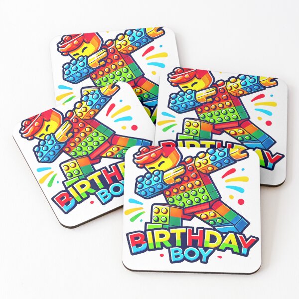 Item preview, Birthday Boy Dabbing Master Builder Blocks Bricks B Day designed and sold by TysonLangosh.
