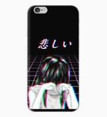 Vinilo o funda para iPhone SAD JAPONÉS MANGA ESTÉTICA CON ANTECEDENTES