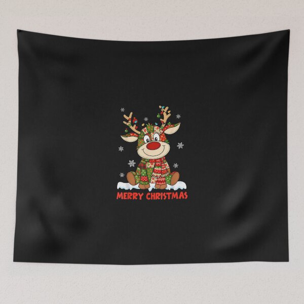 Item preview, Merry Christmas Lighting Reindeer Patchwork Matching Family  designed and sold by grumpzara.