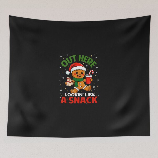 Item preview, Out Here Looking Like A Snack Cute Gingerbread Christmas Kid designed and sold by grumpzara.
