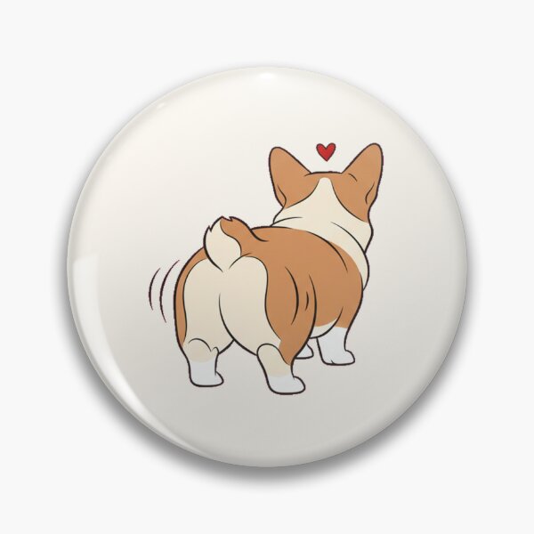 Item preview, Corgi Butt Wiggle Line Art Dog Lover Minimalist Cute Design designed and sold by Bratak.