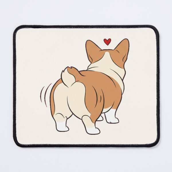 Item preview, Corgi Butt Wiggle Line Art Dog Lover Minimalist Cute Design designed and sold by Bratak.