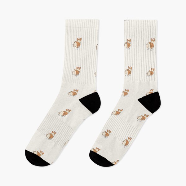 Item preview, Corgi Butt Wiggle Line Art Dog Lover Minimalist Cute Design designed and sold by Bratak.