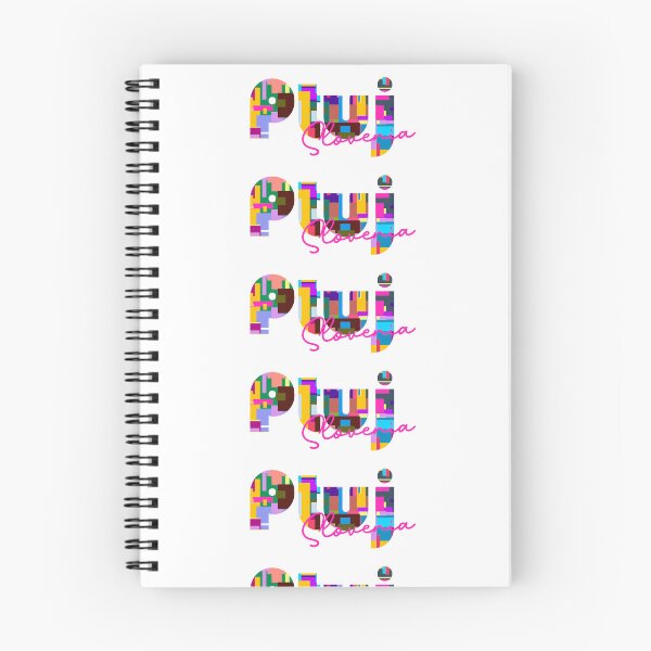 Item preview, Ptuj, Slovenia, Vibrant Abstract City Typography Art designed and sold by Wanderful-roads.