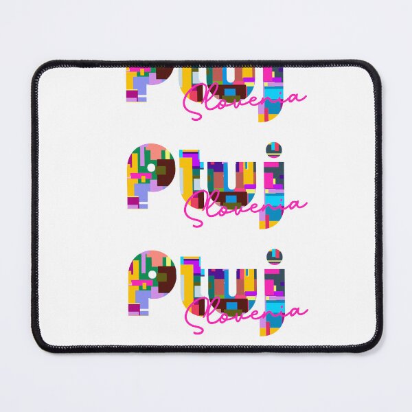 Item preview, Ptuj, Slovenia, Vibrant Abstract City Typography Art designed and sold by Wanderful-roads.