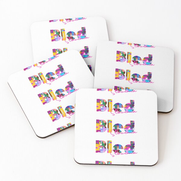 Item preview, Bled, Slovenia, Vibrant Abstract City Typography Art designed and sold by Wanderful-roads.