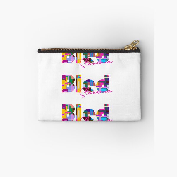 Item preview, Bled, Slovenia, Vibrant Abstract City Typography Art designed and sold by Wanderful-roads.