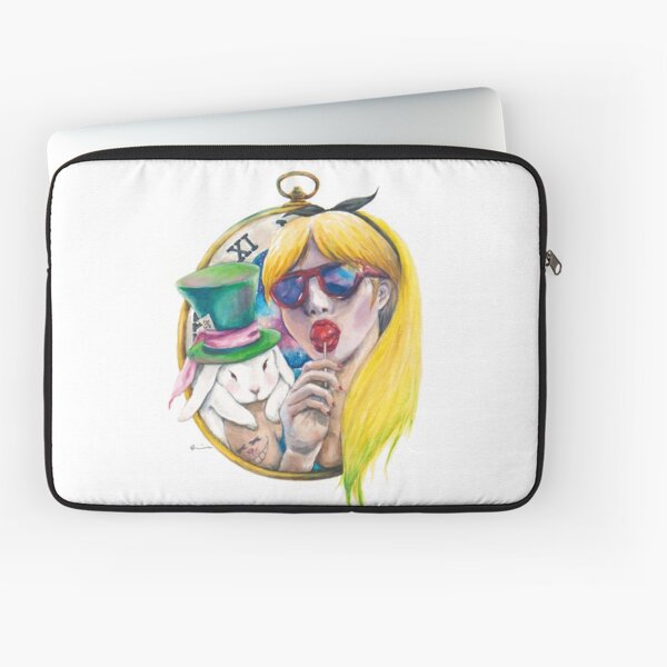 A girl and her rabbit Laptop Sleeve