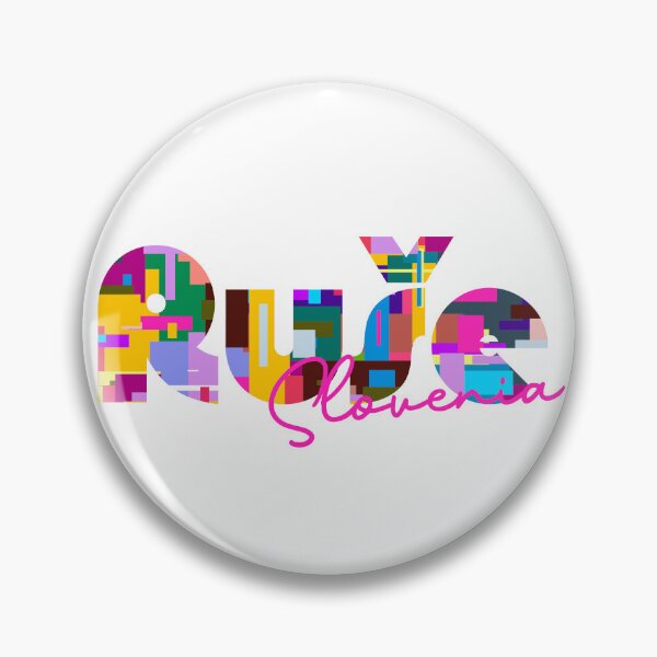 Item preview, Ruše, Slovenia, Vibrant Abstract City Typography Art designed and sold by Wanderful-roads.