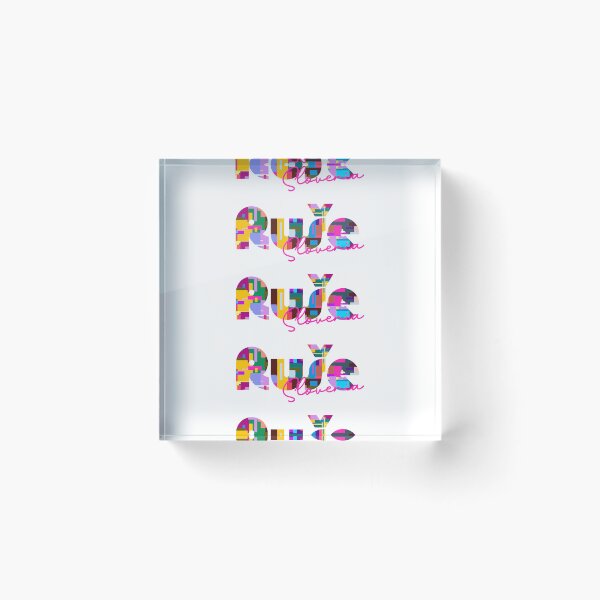 Item preview, Ruše, Slovenia, Vibrant Abstract City Typography Art designed and sold by Wanderful-roads.