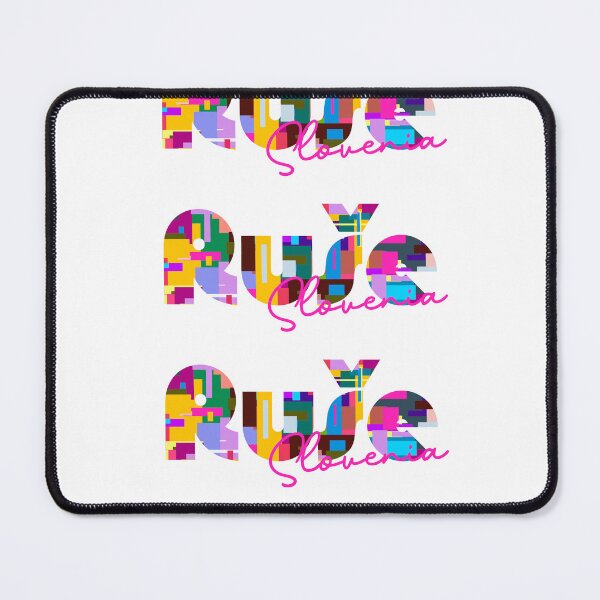 Item preview, Ruše, Slovenia, Vibrant Abstract City Typography Art designed and sold by Wanderful-roads.