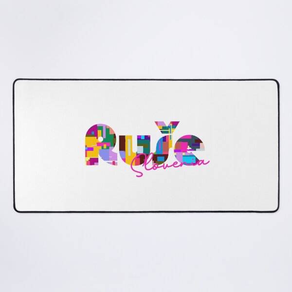 Item preview, Ruše, Slovenia, Vibrant Abstract City Typography Art designed and sold by Wanderful-roads.