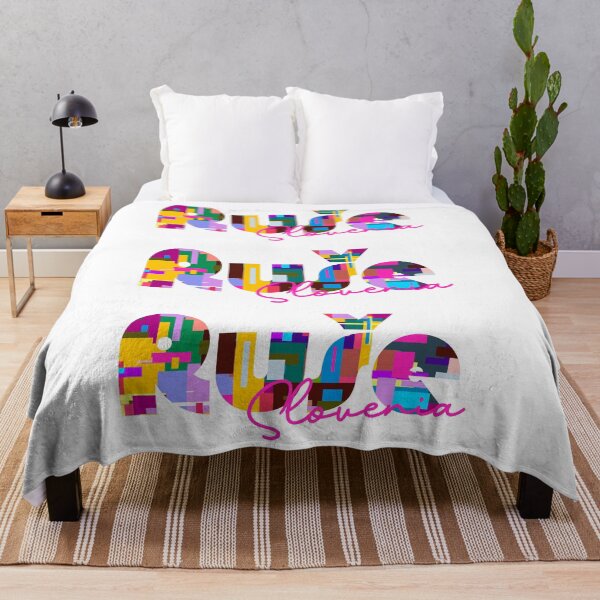 Item preview, Ruše, Slovenia, Vibrant Abstract City Typography Art designed and sold by Wanderful-roads.