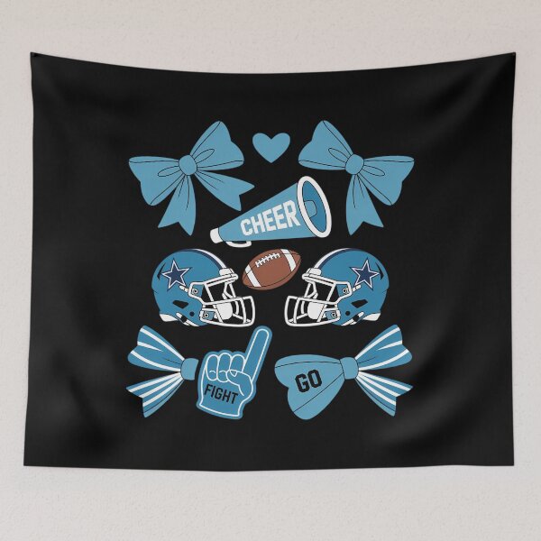 Item preview, Dallas Coquette Bow Cheer Football designed and sold by papertaless.