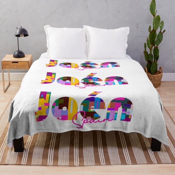 Item preview, Jaén, Spain, Vibrant Abstract City Typography Art designed and sold by Wanderful-roads.