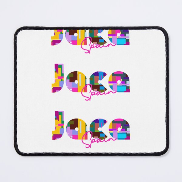 Item preview, Jaca, Spain, Vibrant Abstract City Typography Art designed and sold by Wanderful-roads.