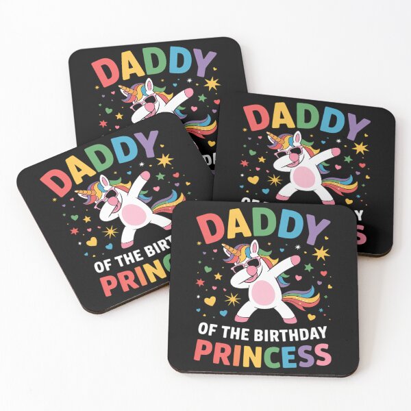 Item preview, Daddy of the Birthday Princess Girl Dabbing Unicorn Dad designed and sold by papertaless.